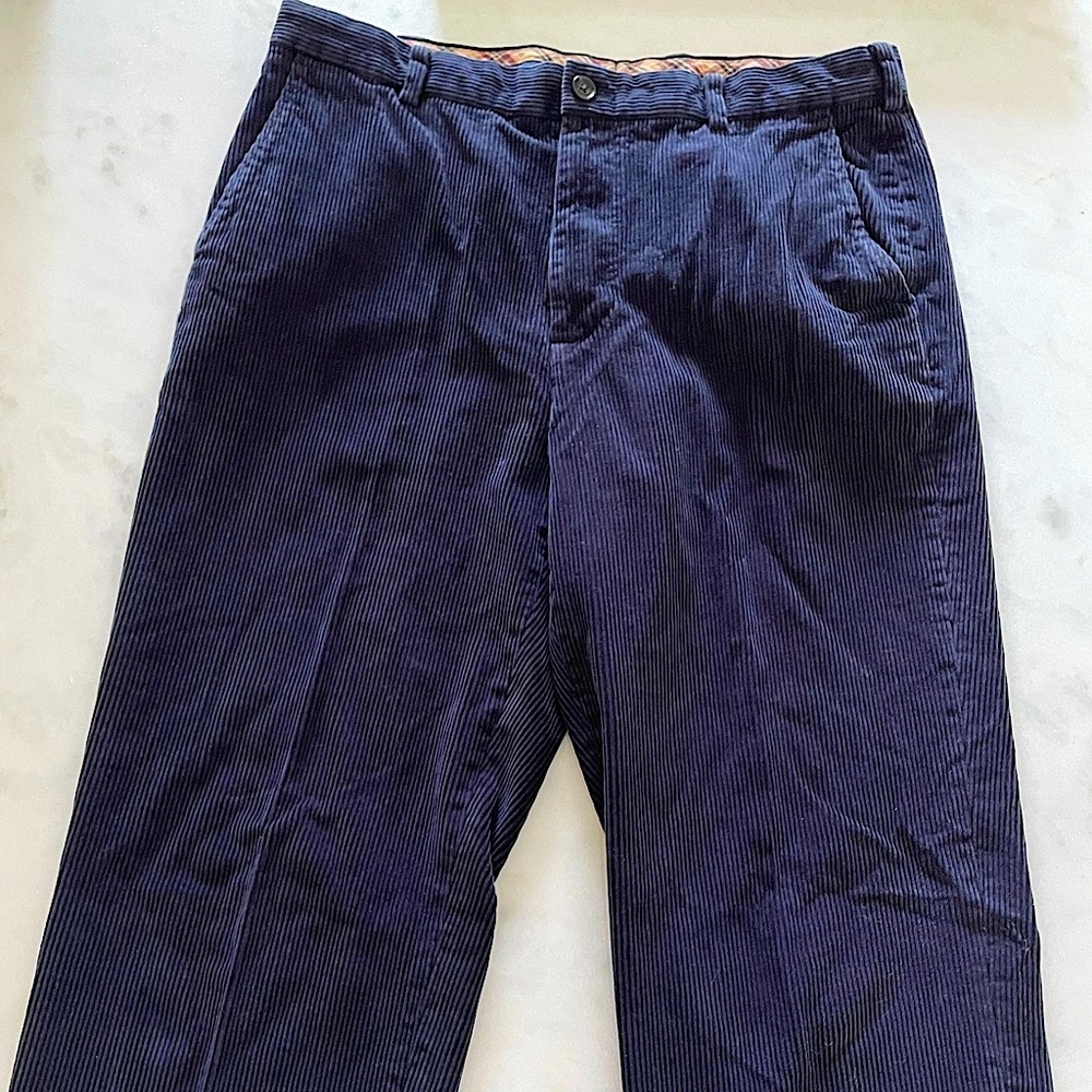 Brooks Brothers navy corduroy pants size W36/L34